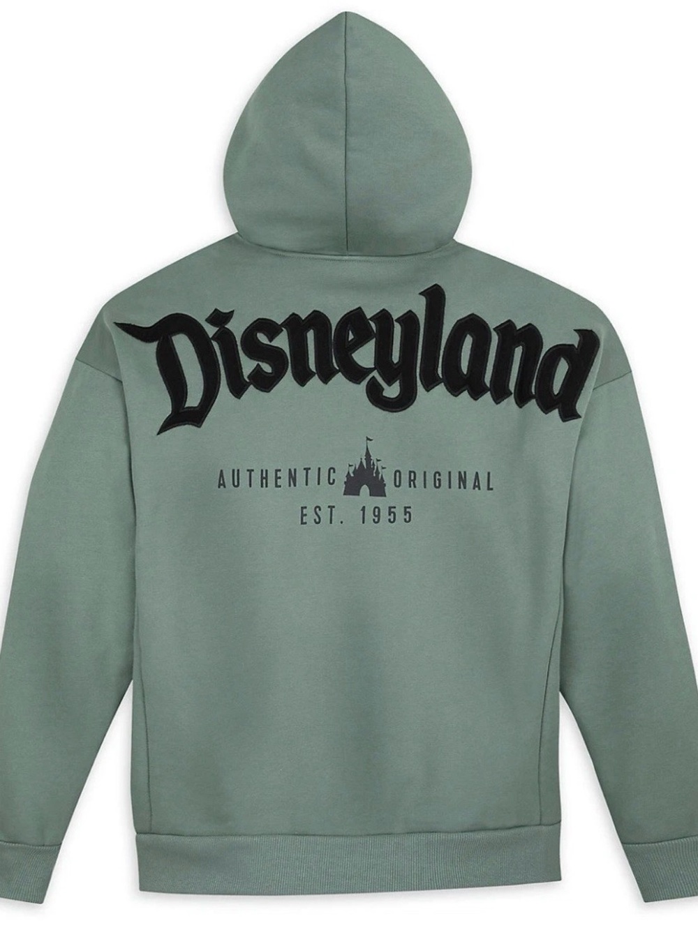 Disney Parks DISNEYLAND Logo Zip Hoodie Green Size XXL NWT